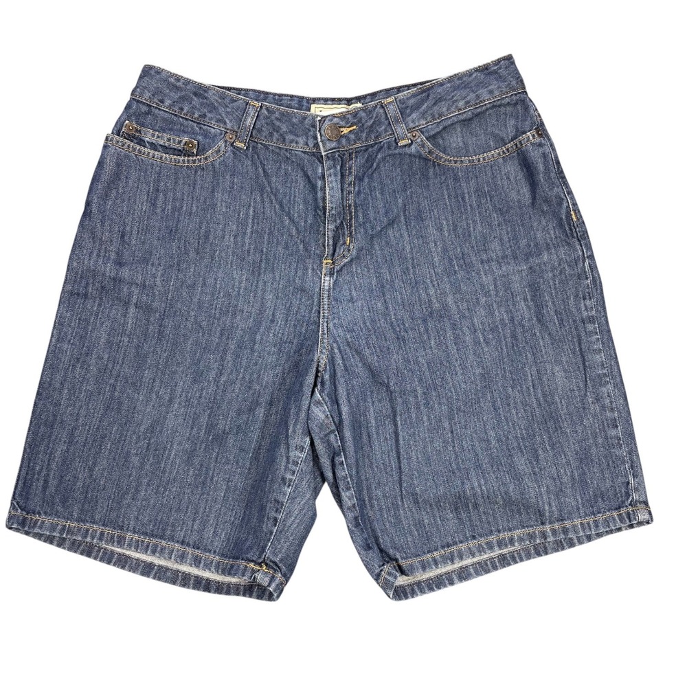 L.L. Bean Blue Denim Jeans Shorts Classic Fit Straight Mens Size 12 REG